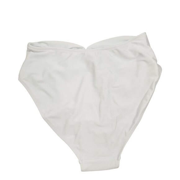 Two-Piece White High-Waisted Bikini Set Halter Tie Top Back Womens Size M - Picture 8 of 8